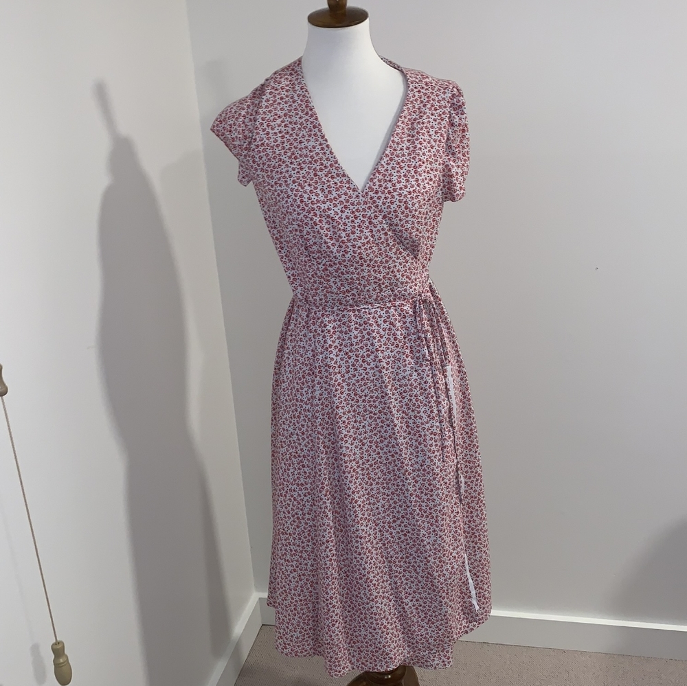 Ann Taylor Floral Wrap Dress
